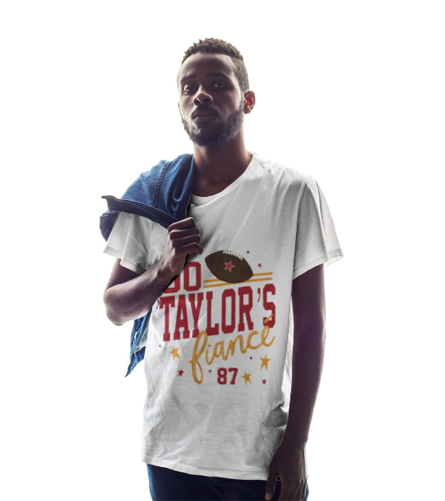 Go Taylor's Fiancé 87 Football Stars And Stripes T-Shirt