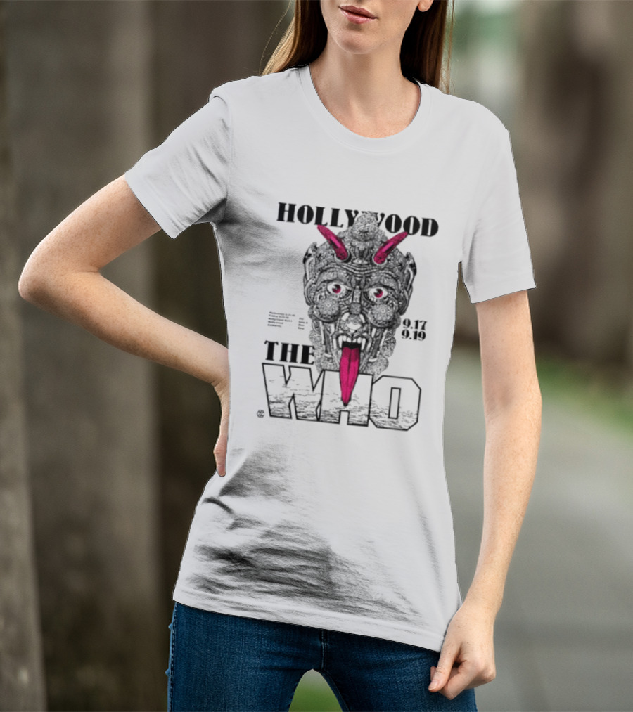 Hollywood The Who Los Angeles 2025 Demon Face 9.17 9.18 T-Shirt