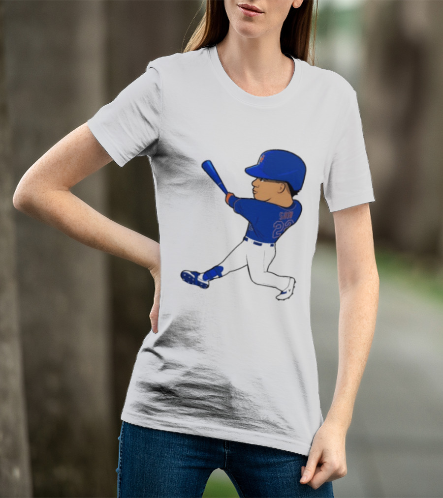 Juan Soto 22 Mets Baseball Swing LGM T-Shirt