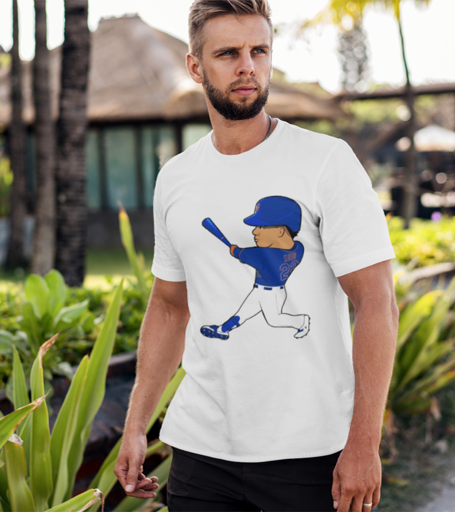 Juan Soto 22 Mets Baseball Swing LGM T-Shirt