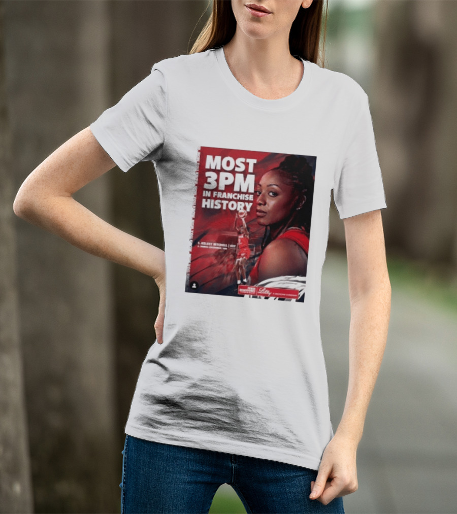 Kelsey Mitchell Most 3PM In Franchise History Indiana Fever T-Shirt