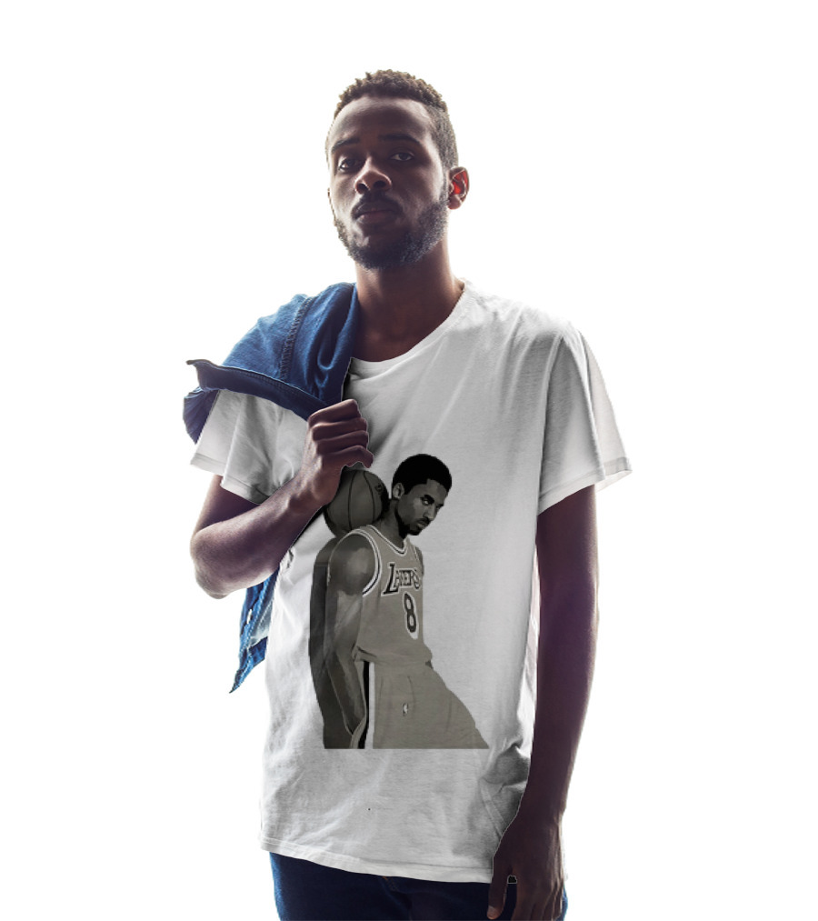 Kobe Bryant LA Lakers NBA Legend Iconic Number 8 T-Shirt