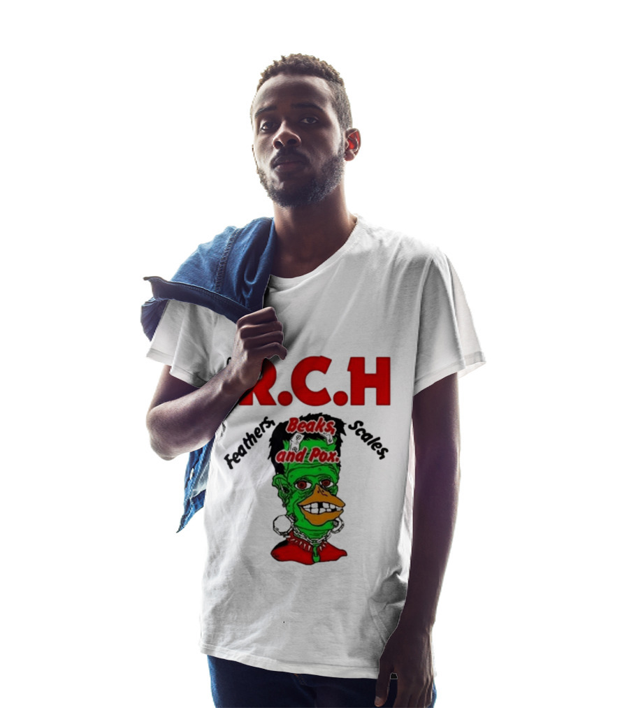 Clucked RCH Feathers Beaks Scales And Pox Green T-Shirt