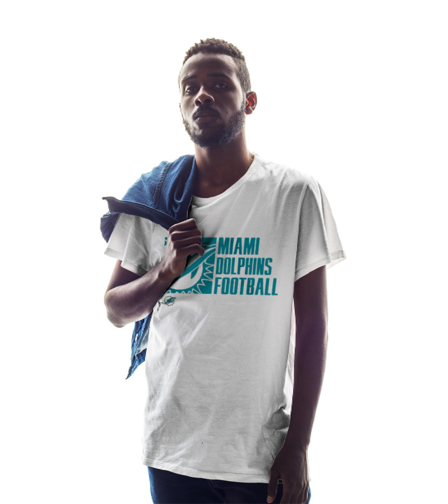 Miami Dolphins Football Fan Apparel Post Game Wear T-Shirt