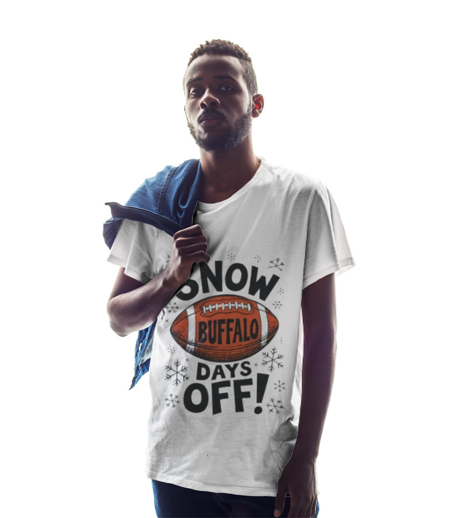 Snow Buffalo Days Off Buffalo Football Snowflake T-Shirt