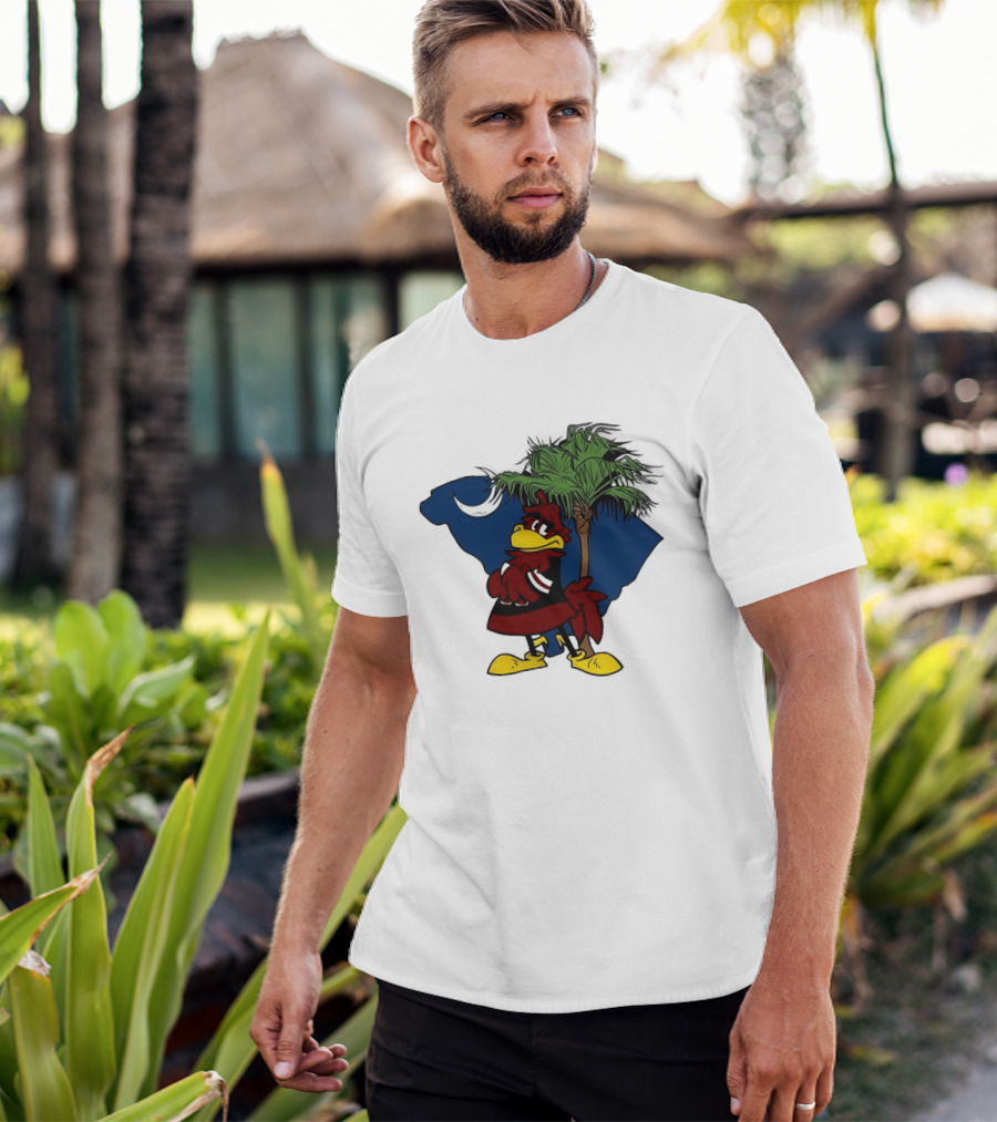 South Carolina Gamecocks Hey Gamecocks Mascot Palmetto Crescent T-Shirt