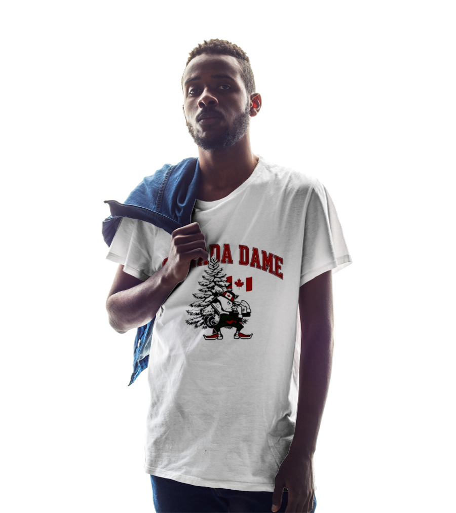Canada Dame Canadian Christmas Tree Notre Dame Fighting Irish T-Shirt