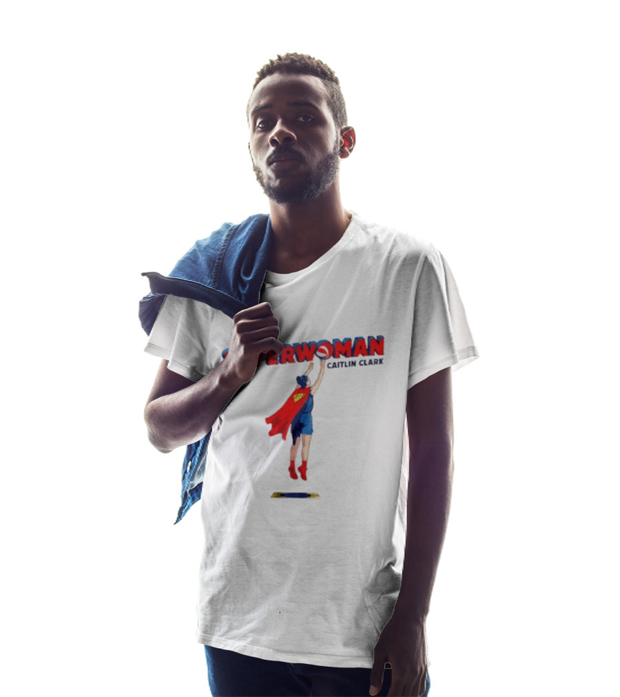 Superwoman Caitlin Clark Basketball Indiana Fever Sports Heroine T-Shirt