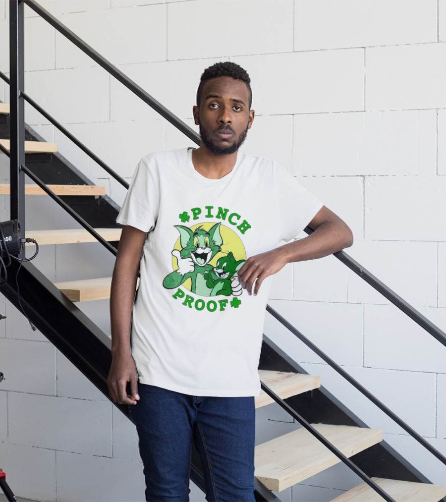 Tom And Jerry Pinch Proof St. Patrick's Day Celebration T-Shirt