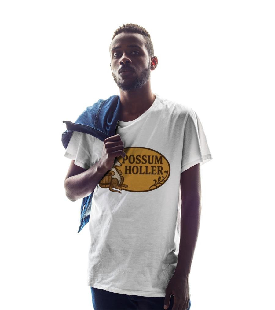 Possum Holler Rustic Opossum With Barrel T-Shirt