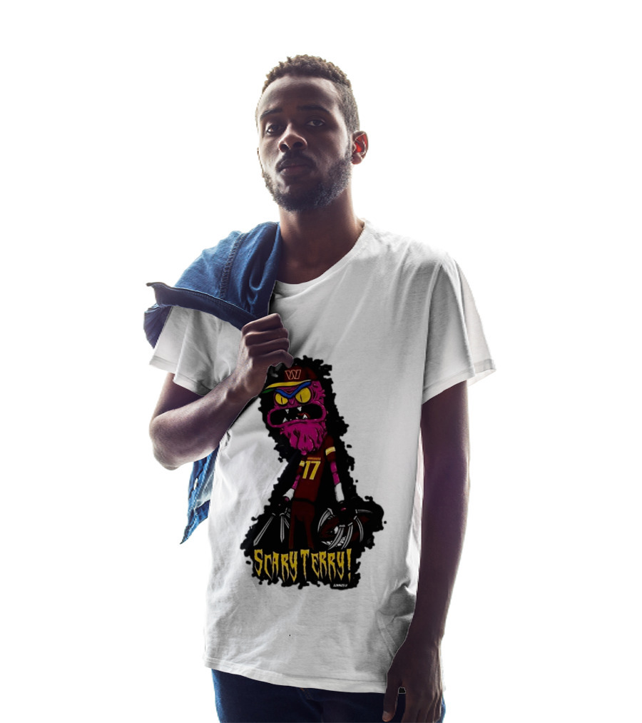 Washington Commanders Scary Terry McLaurin 17 Terrifying Terry T-Shirt
