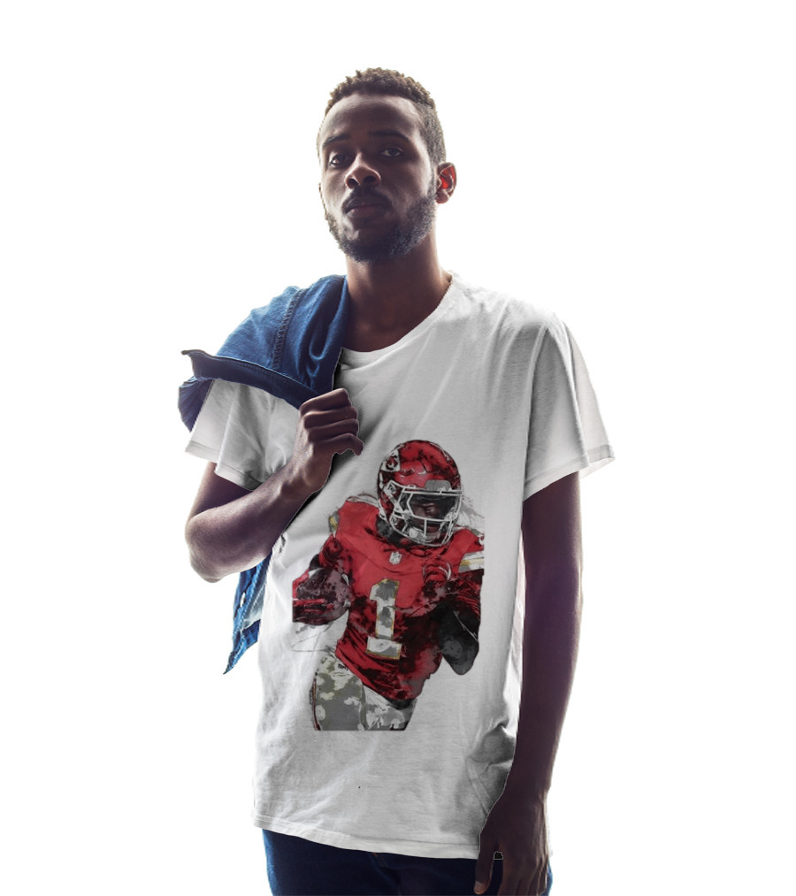 Kansas City Chiefs Xavier Worthy Football Player Number One T-Shirt