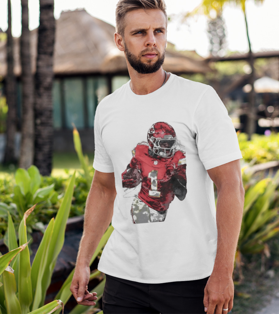 Kansas City Chiefs Xavier Worthy Football Player Number One T-Shirt