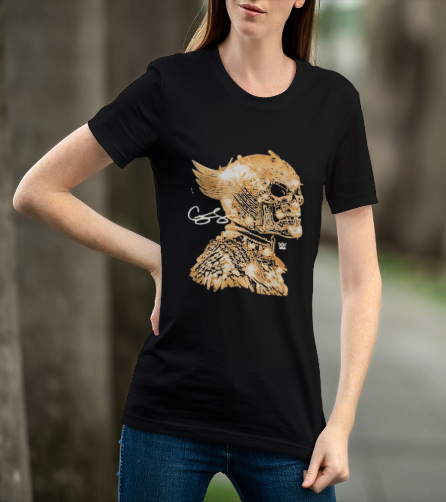WWE Cody Rhodes American Nightmare Golden Skull T-Shirt
