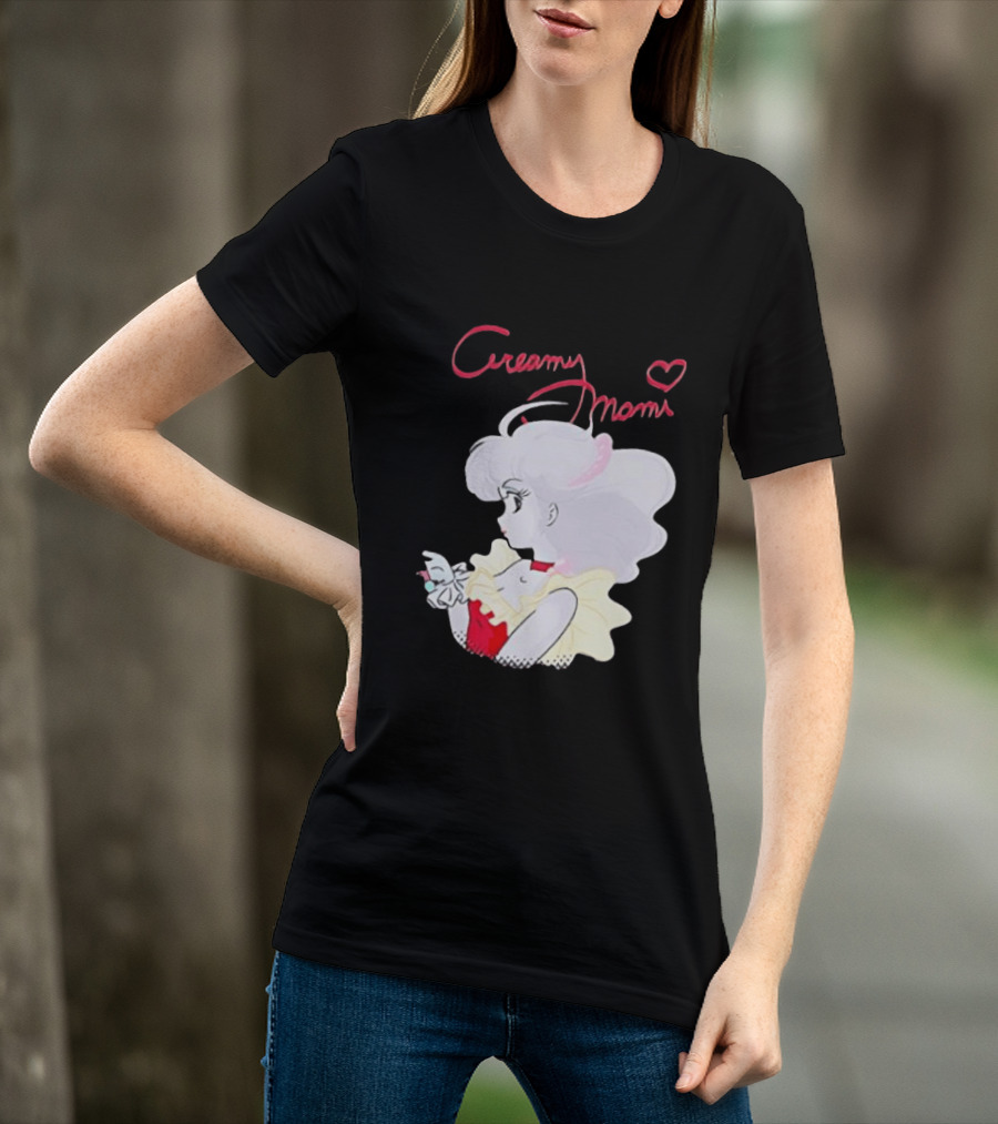 Magical Angel Creamy Mami Anime Character With Heart And Butterfly T-Shirt