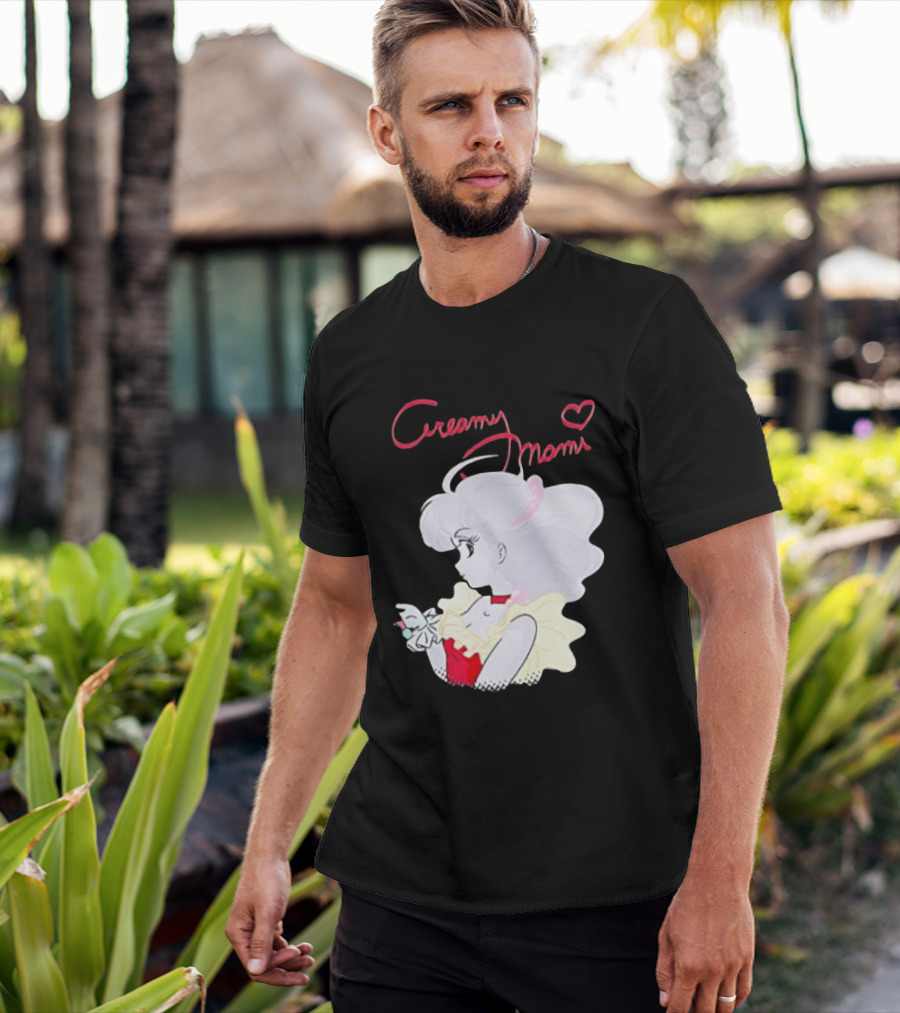 Magical Angel Creamy Mami Anime Character With Heart And Butterfly T-Shirt