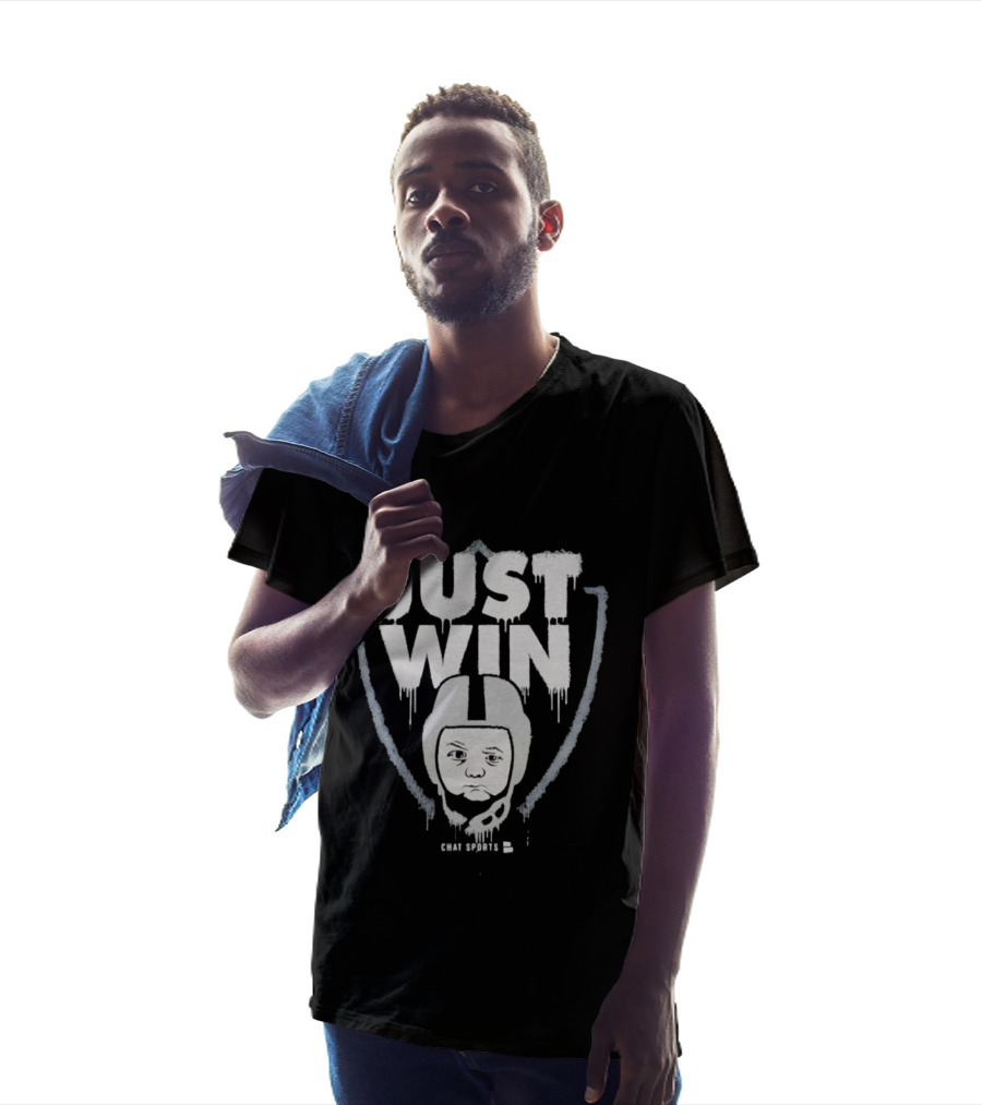 Las Vegas Raiders Just Win Baby Chat Sports Football T-Shirt