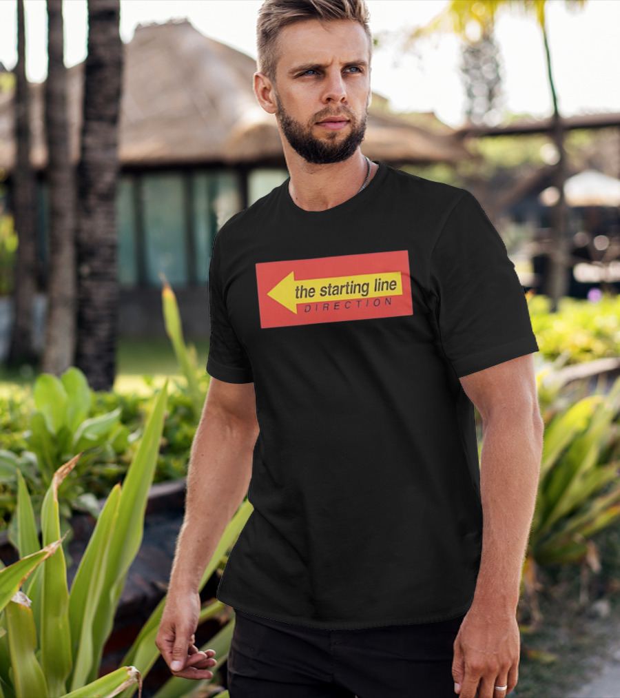 The Starting Line Direction Pop Punk Band Yellow Arrow T-Shirt