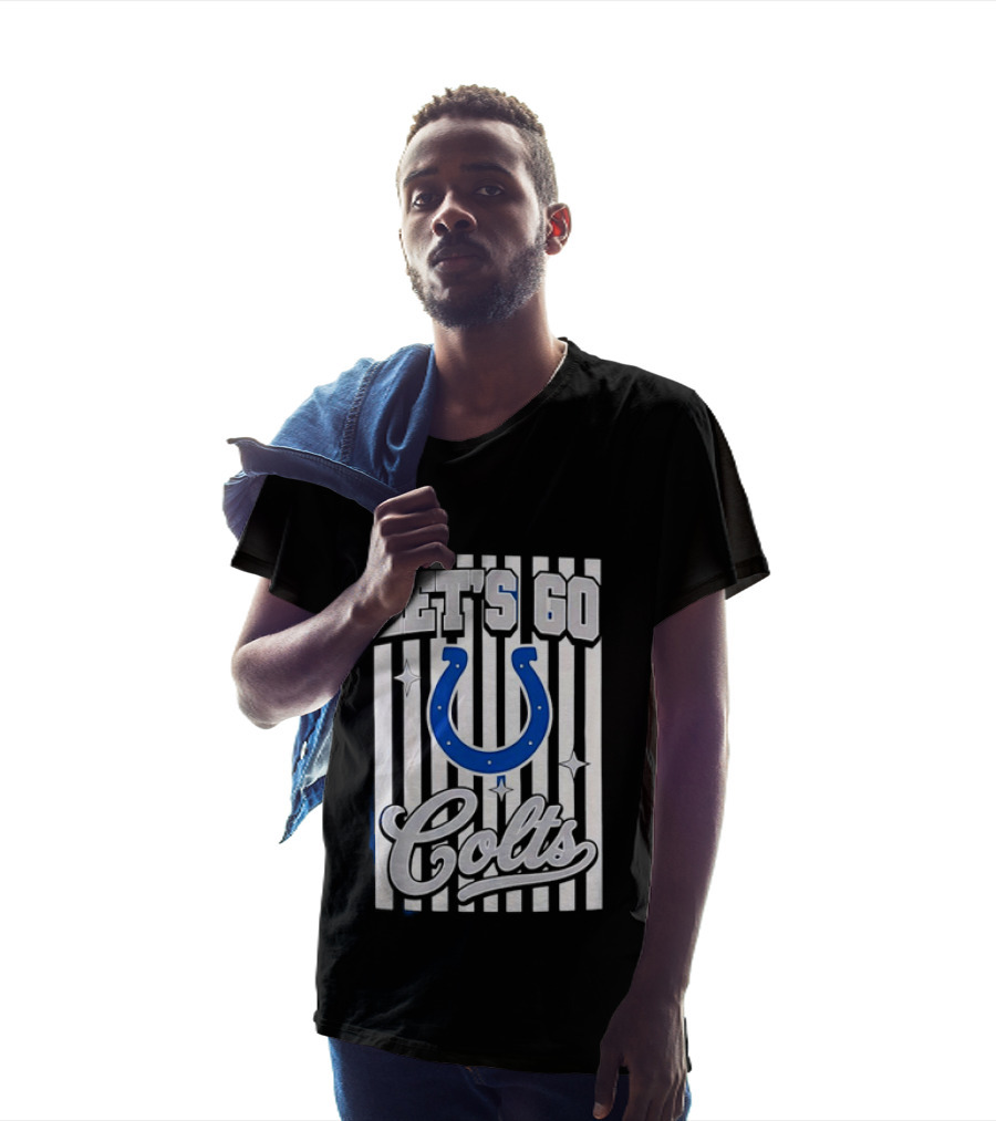 Let's Go Indianapolis Colts Football Colts Horseshoe T-Shirt