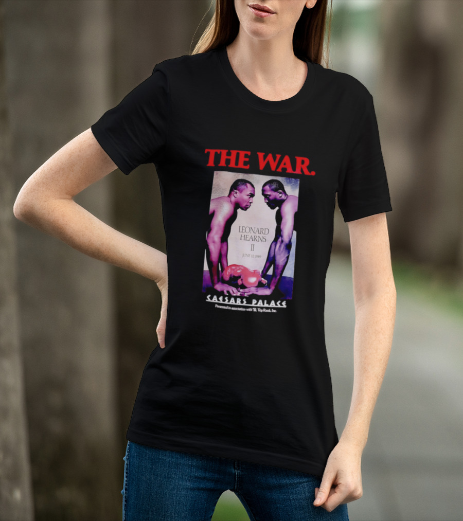 The War Sugar Ray Leonard Vs Thomas Hearns II June 12 1989 Caesars Palace Boxing Showdown T-Shirt