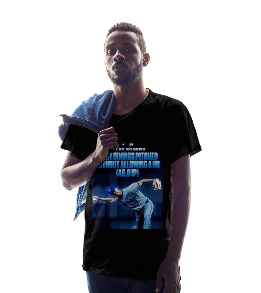 Tyler Rogers Most Innings Pitched Without Allowing A HR 48.0 IP Toronto T-Shirt