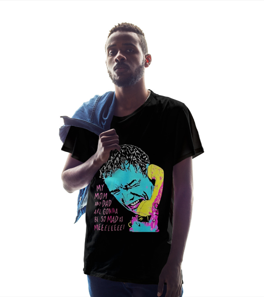 My Mom And Dad Are Gonna Be So Mad At Me Kevin McCallister Home Alone Phone Scene Retro Pop T-Shirt