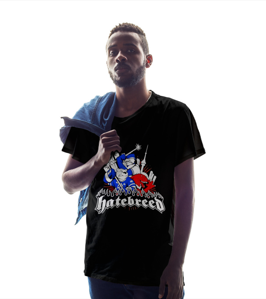 Hatebreed Toronto Maple Leafs Raptors CN Tower Hardcore Mashup T-Shirt