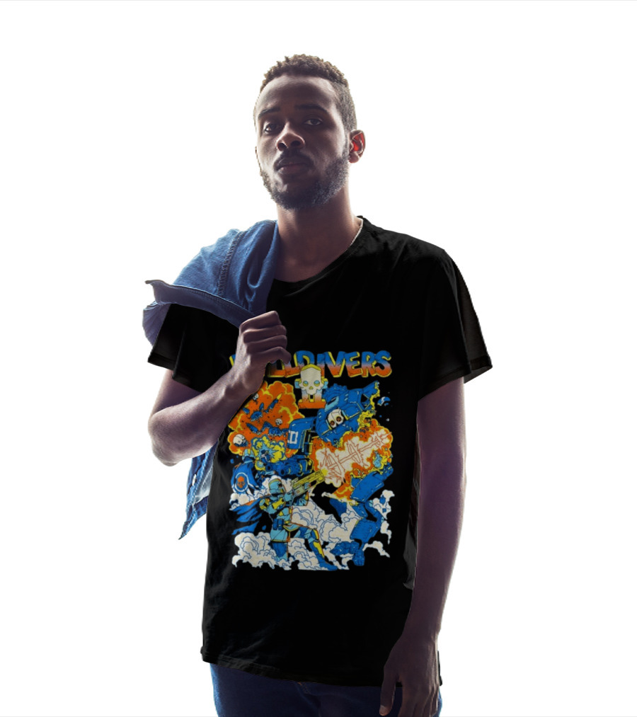 Helldivers Super Earth Soldier Combat Action Explosive Battle Scene T-Shirt