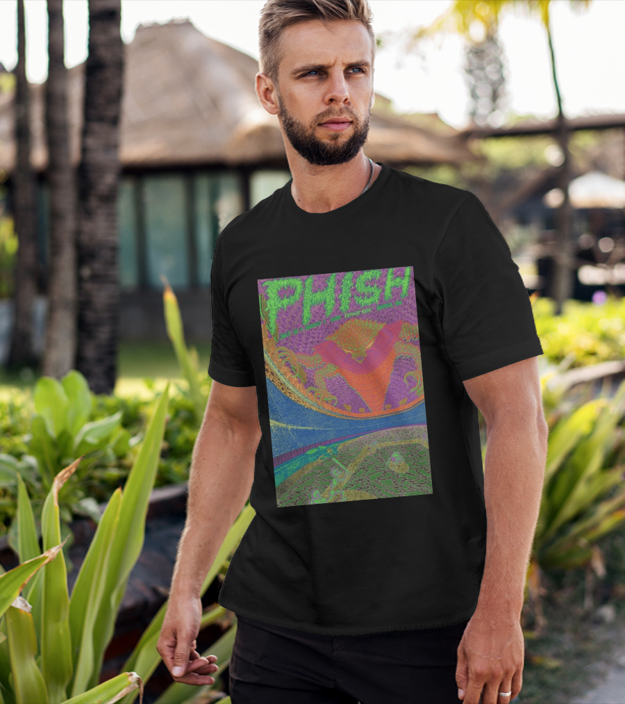 Phish Fenway Park Boston MA Tour July 31 Aug 1 2026 Colorful Psychedelic Dragon T-Shirt