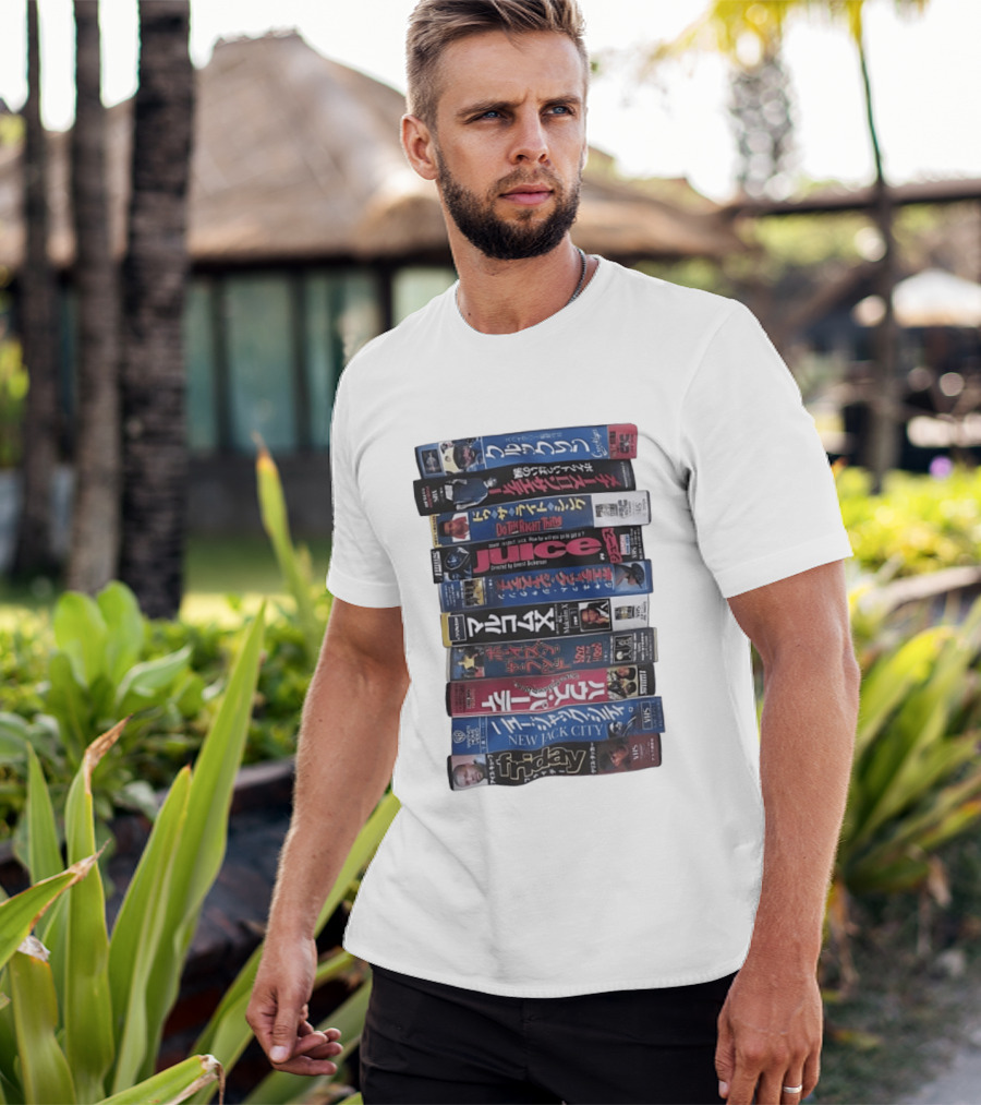 Friday Malcolm X Boyz N The Hood Juice Do The Right Thing New Jack City VHS Collection T-Shirt
