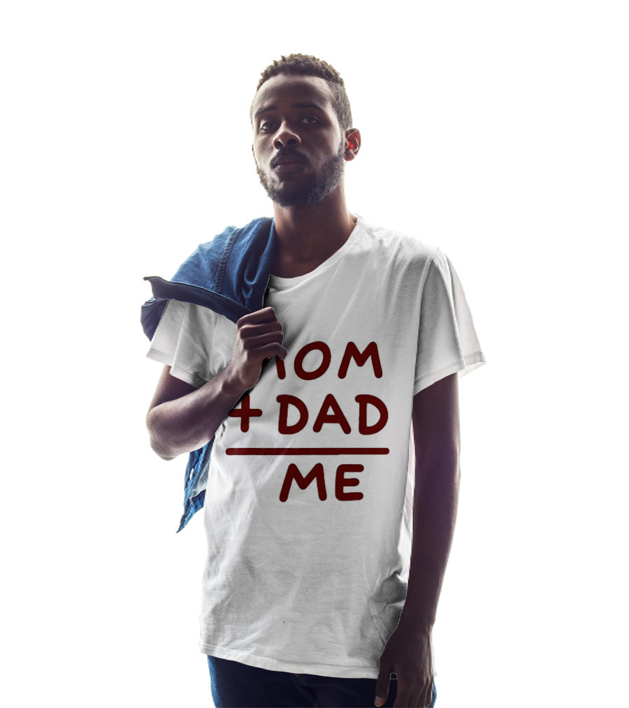 Mom Dad Me Family Parents Baby Equation T-Shirt