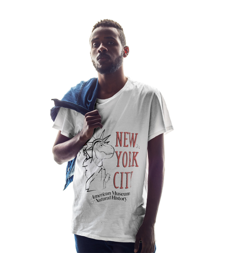 New Yoik City American Museum Of Natural History Dinosaur Statue T-Shirt