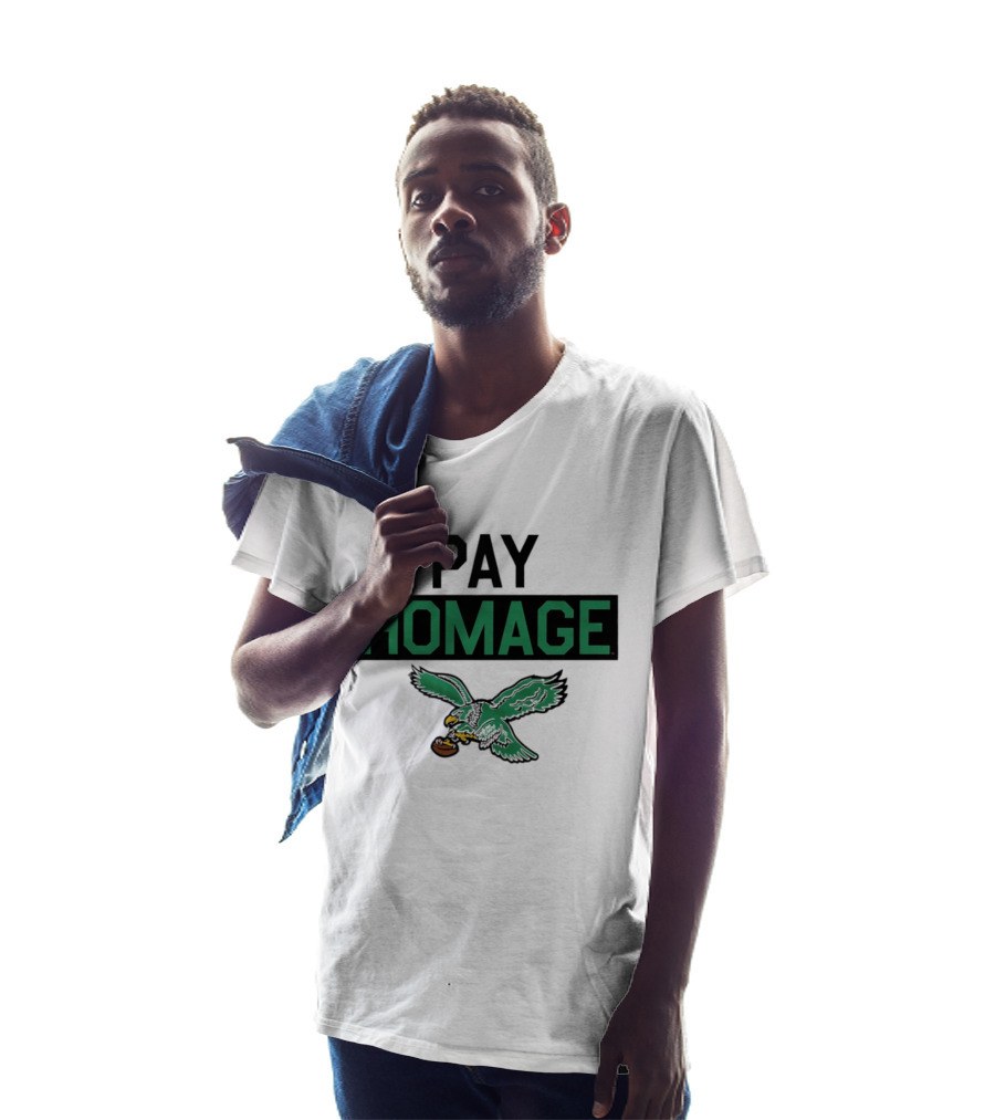 Pay Homage Philadelphia Eagles Football Vintage Eagle Carrying Football T-Shirt