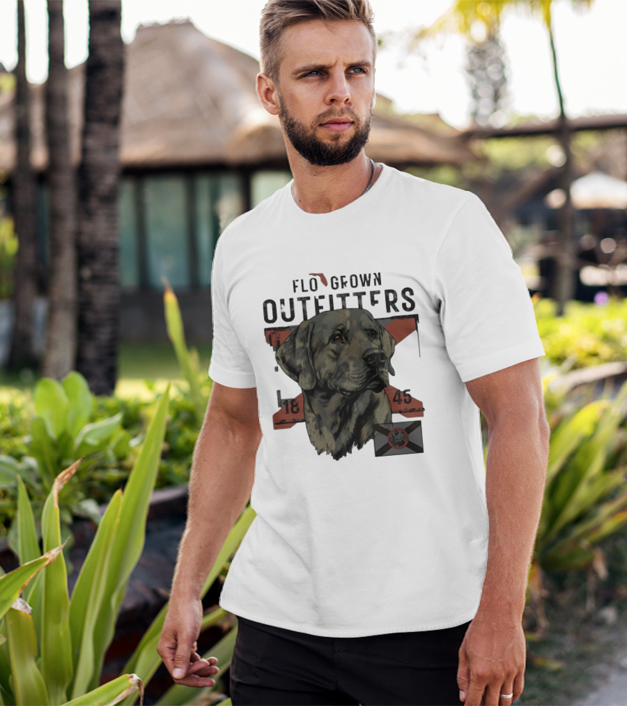 Flo Grown Outfitters Labrador Retriever Florida 1845 Seal T-Shirt