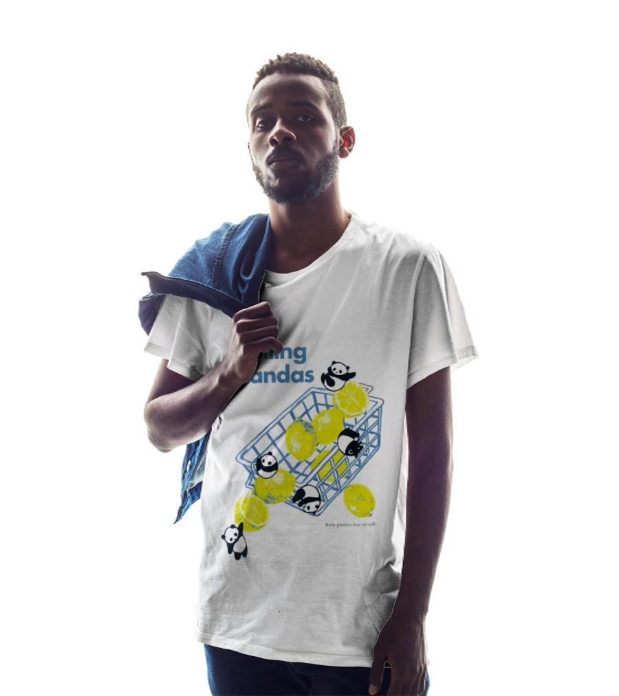 Rolling Pandas Baby Pandas Love Lemons In Basket T-Shirt