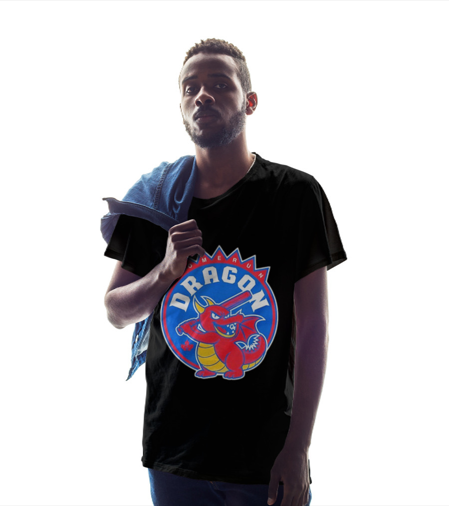 Homerun Dragon Toronto Blue Jays Batter With Red Bat And Maple Leaf T-Shirt