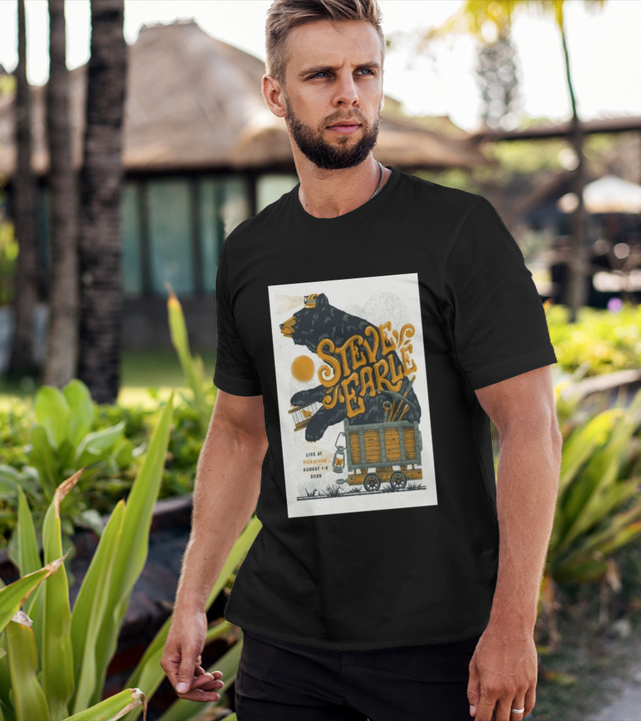 Steve Earle Pickathon Live August 1 2 2026 Event Bear T-Shirt