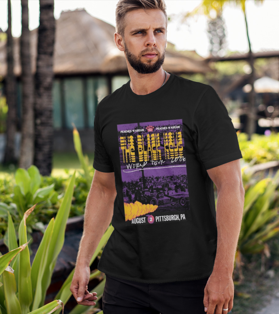 The Black Keys World Tour 2026 Peaches 'N Kream August Pittsburgh PA T-Shirt
