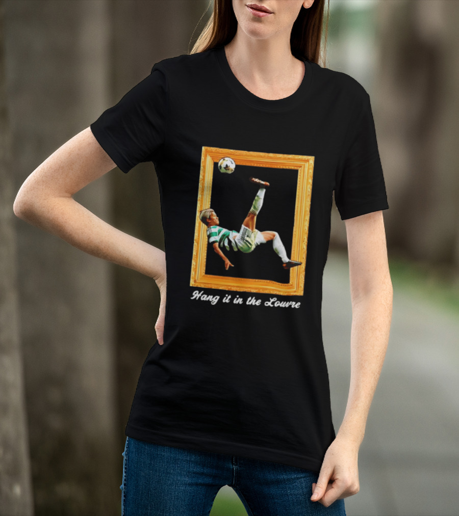 Kyogo Furuhashi Celtic FC Hang It In The Louvre Soccer Art футболка T-Shirt