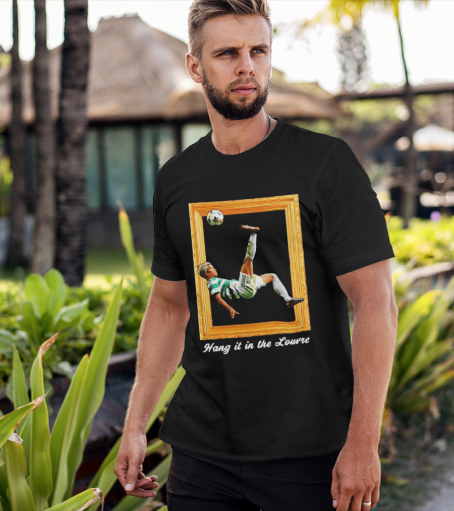 Kyogo Furuhashi Celtic FC Hang It In The Louvre Soccer Art футболка T-Shirt