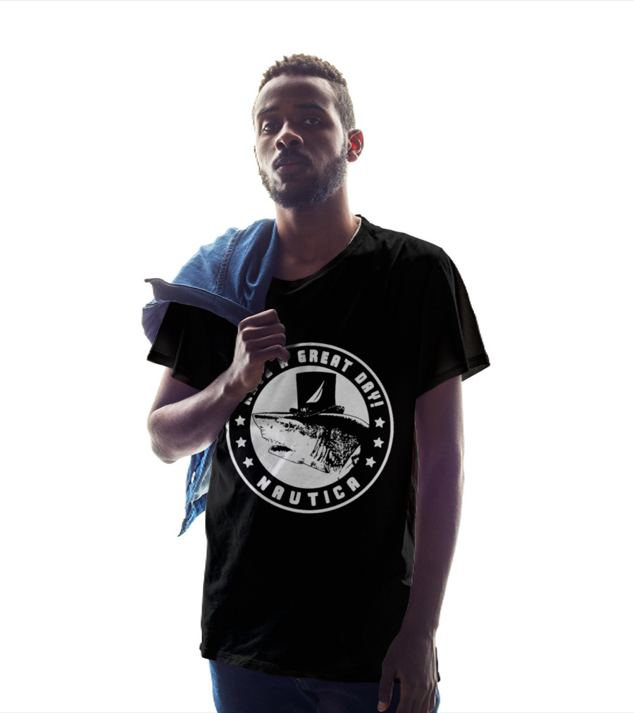Have A Great Day Nautica Shark Top Hat T-Shirt