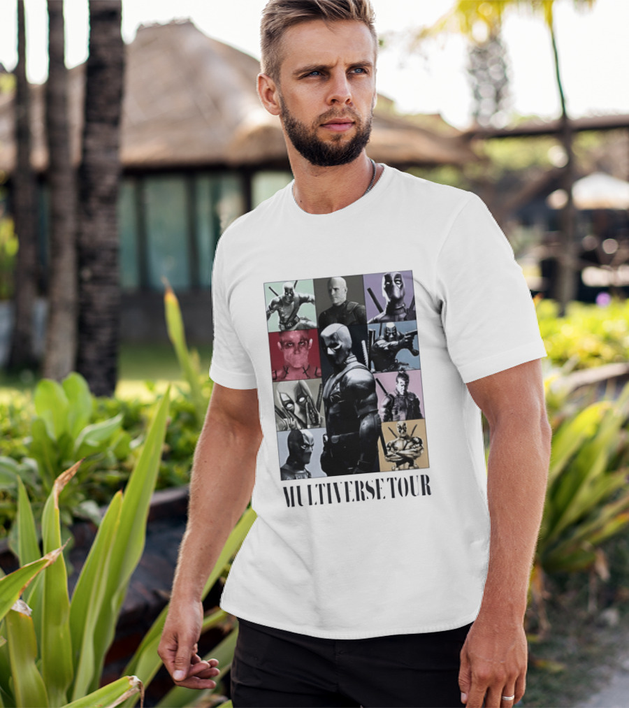 Deadpool Multiverse Tour Marvel Ryan Reynolds T-Shirt
