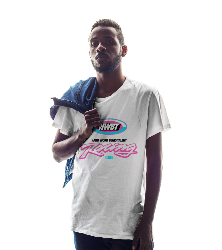 HWBT Miami Racing Oversized Hard Work Beats Talent T-Shirt