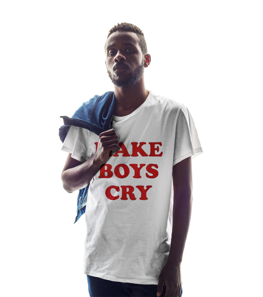 Make Boys Cry Aesthetic Y2K Trendy Red T-Shirt