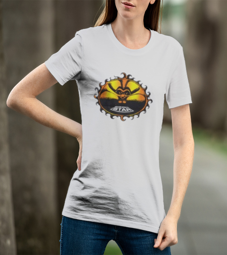 Televisi Star Catalog Store Heatwave Sun Logo White T-Shirt
