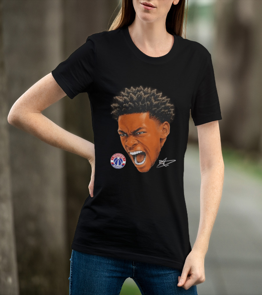 Bilal Coulibaly Washington Wizards NBA Big Face Player T-Shirt