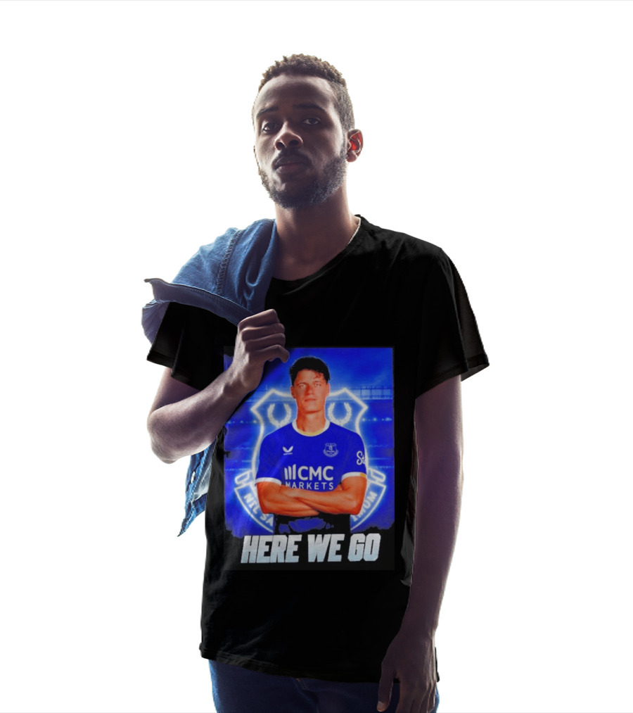 Christian Norgaard Everton Transfer Announcement Here We Go T-Shirt