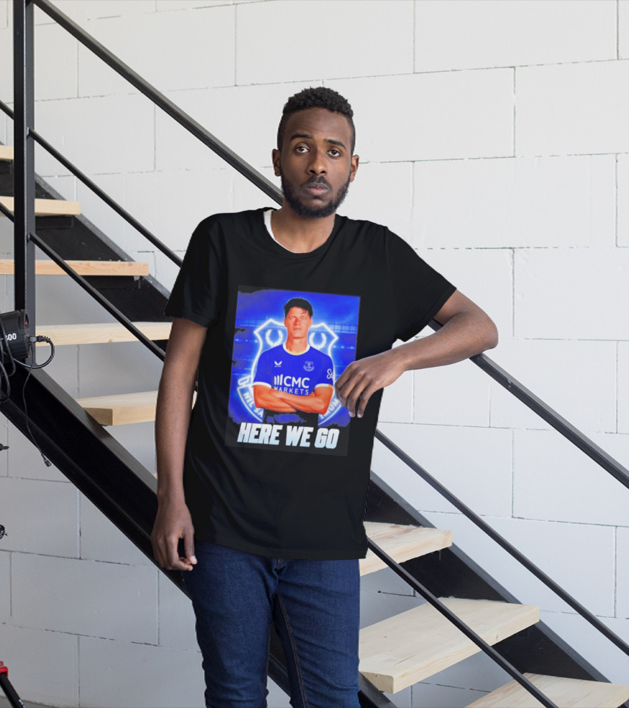Christian Norgaard Everton Transfer Announcement Here We Go T-Shirt