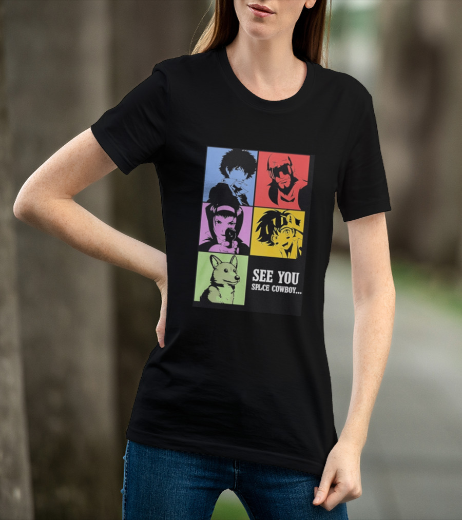Cowboy Bebop See You Space Cowboy With Character Grid T-Shirt