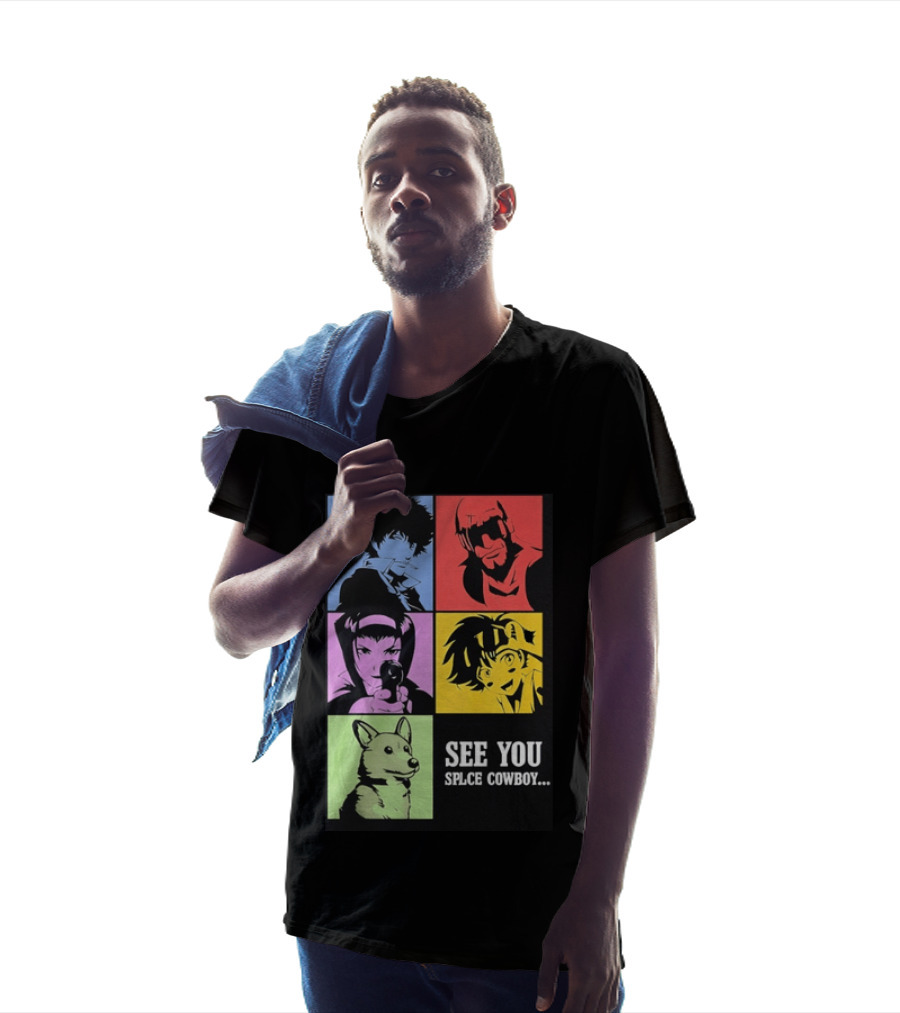 Cowboy Bebop See You Space Cowboy With Character Grid T-Shirt